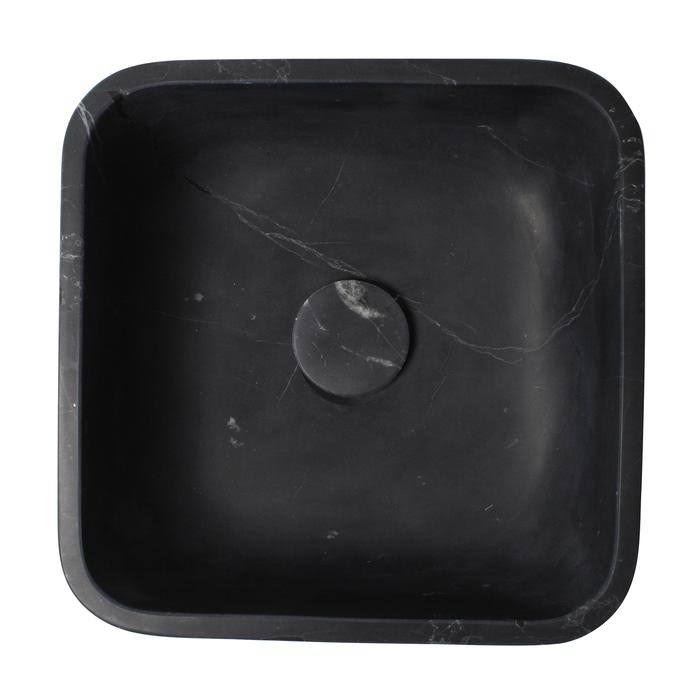 Barclay 7-746MHBL Maxton Square Sink 15-3/4x22 Honed Black Forest