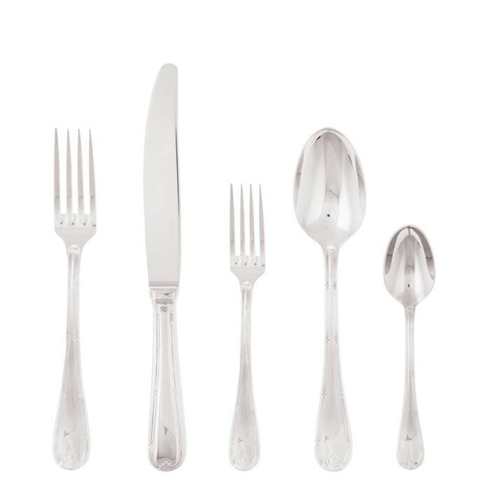 Sambonet Ruban Croise 5 Piece Place Setting Solid Handle - 18/10 Stainless Steel