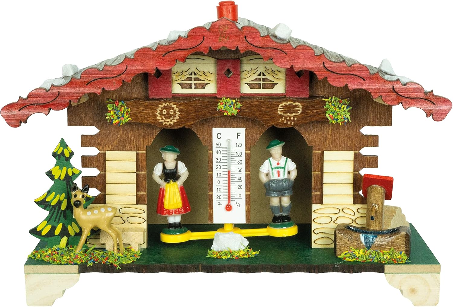 Trenkle German Black Forest Weather House TU 807 Pack of 2
