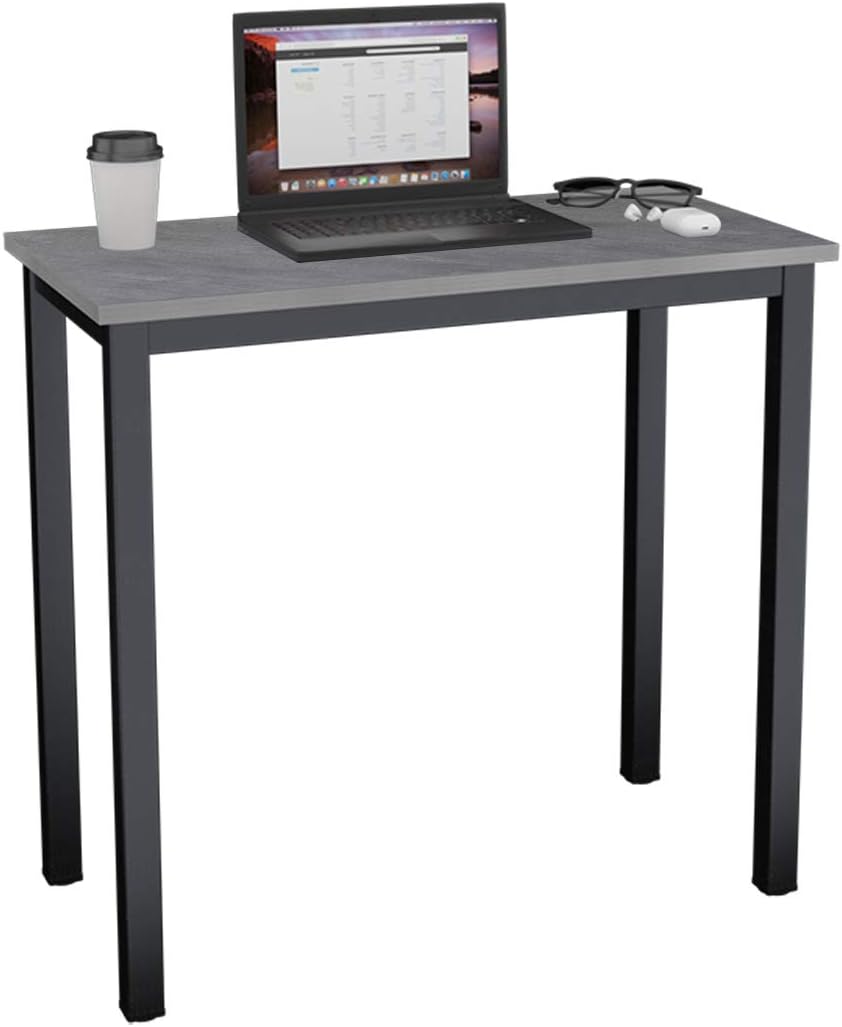 Need Computer Desk 55 inches Large Size Office Desk with BIFMA Certification Computer Table Writing Desks Black Brown, AC3CB-140