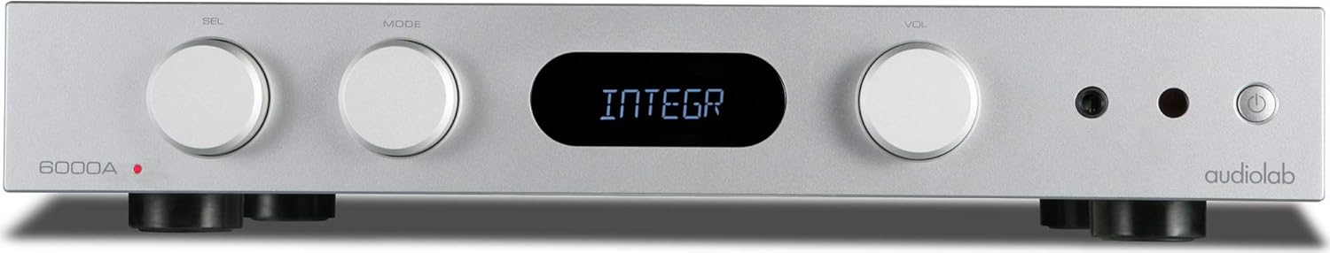 Audiolab 6000A 100-watt Stereo Integrated Amp/Bluetooth DAC - Silver