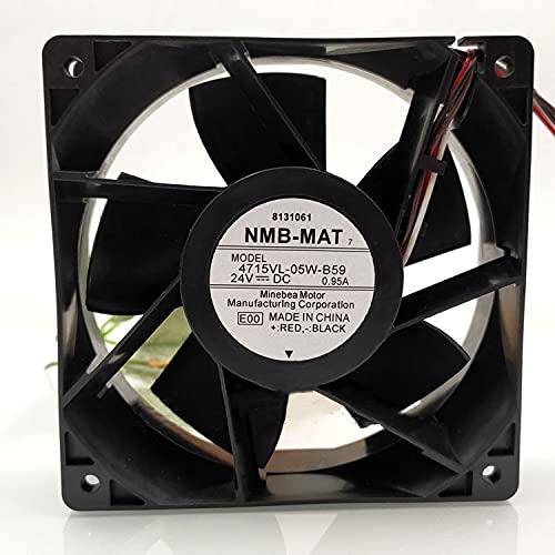 4715VL-05W-B59 NMB 24V 120mm Fan - 12038 0.95A 4-Wire Inverter Cooling Fan Pack of 2