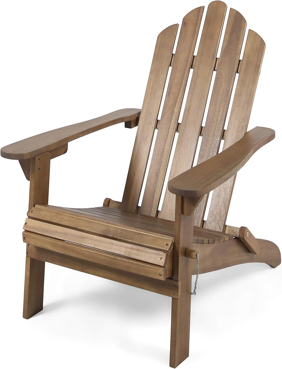 Christopher Knight Home 305374 Cara Outdoor Foldable Acacia Wood Adirondack Chair, Dark Brown Finish