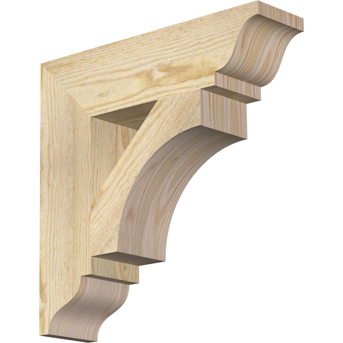 4x22W x 16x22D x 16x22H Westlake Traditional Rough Sawn BRACKET, Douglas Fir