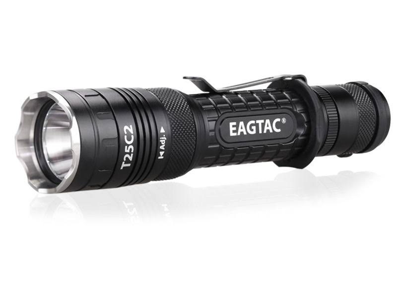 Eagtac T25C2 Flashlight Kit XP-L Hi V3 CW LED 1148lm Black T25C2-XPLHI-KIT-CW