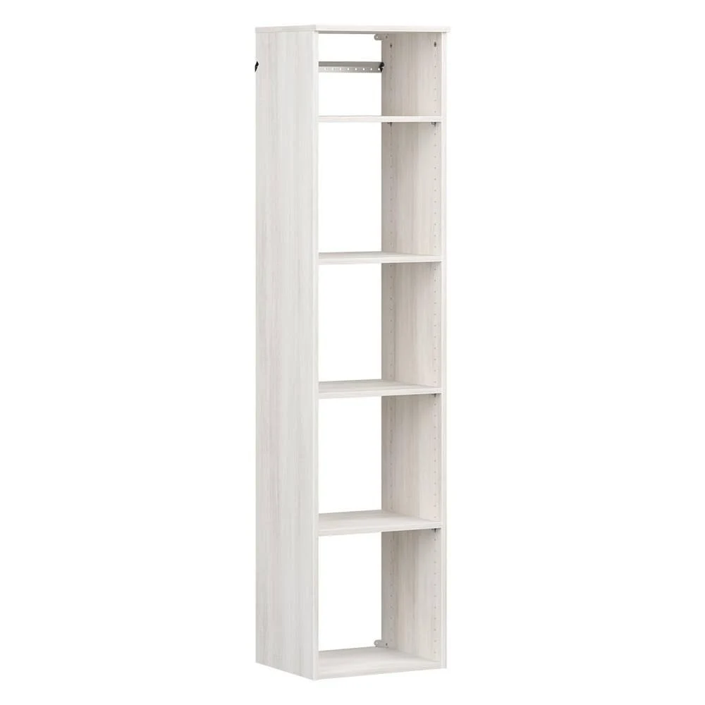 ClosetMaid Style+ 17 in. W Bleached Walnut Hanging Wood Closet Tower