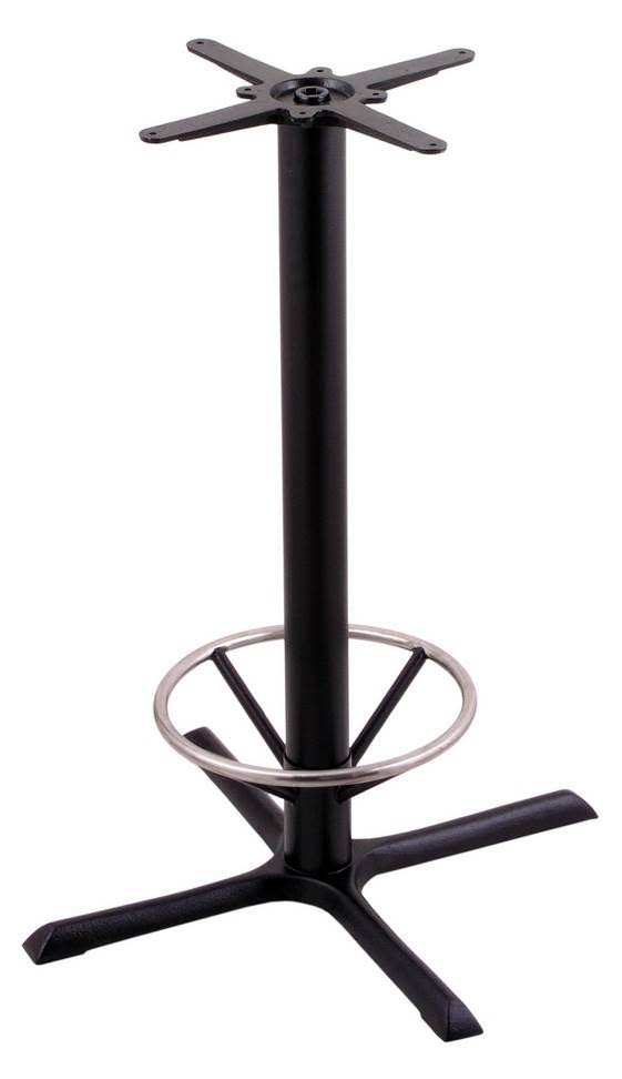 Holland Bar Stool 40&& Table Base with Footring, Black