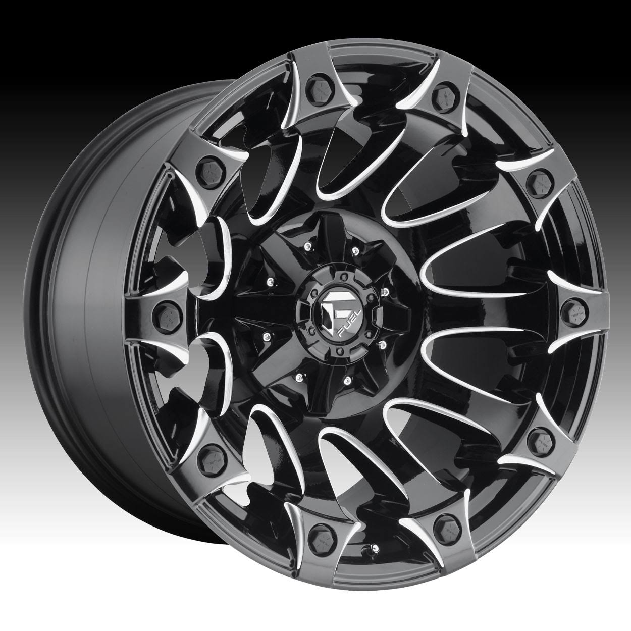 Fuel D578 Battle Axe Gloss Black Milled 20x9 8x180 20mm (D57820901857)