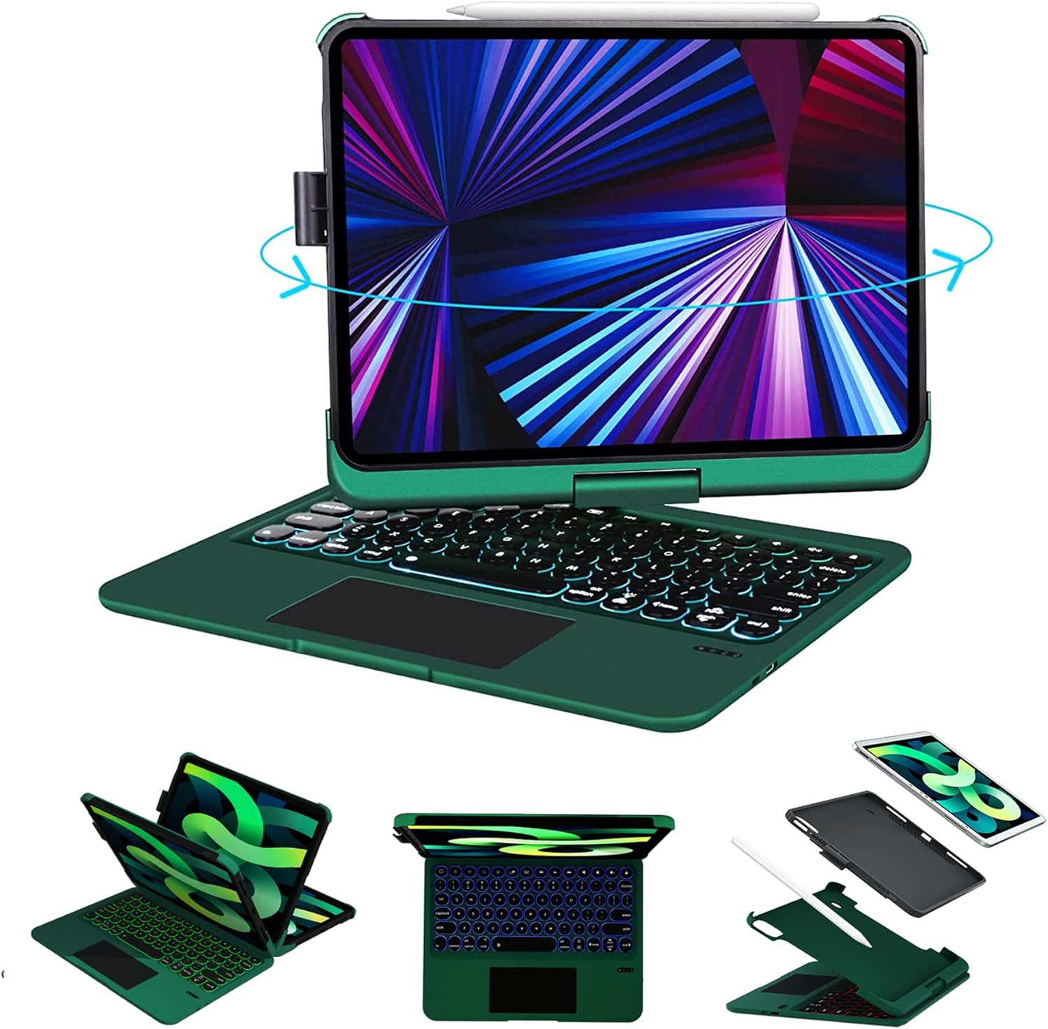 BJCGFVH6 iPad Keyboard Case for iPad Air 5th 4th Generation & iPad Pro 11