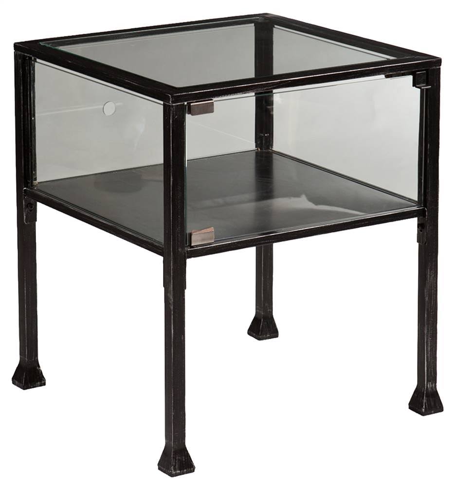 Southern Enterprises Terrarium End Table, Black