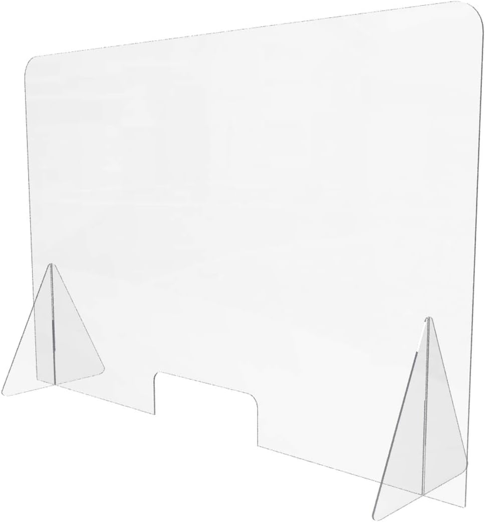 Clear Protective Acrylic Sneeze Guard (48