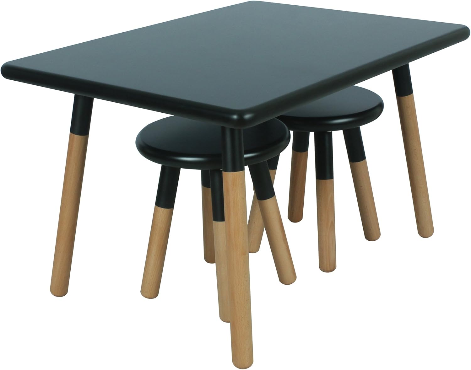ACEssentials Beech Wood Dipped Kids Activity Table and Stools, 31.44