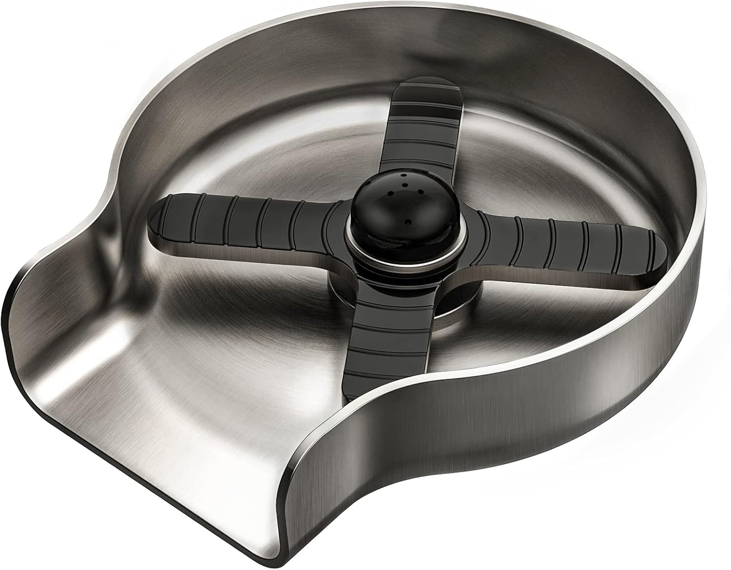 DJS Faucet Glass Rinser for Kitchen Sinks, Metal Kitchen Sink Accessories, Bottle Rinser, Stainless Steel Brush Nickel Bar Glass Rinser.