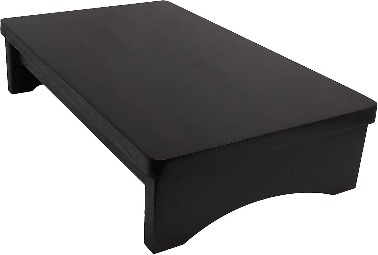 HollandCraft - 4 Inch Wooden Foot Stool - Hidden Wood Dowels (No Screws, Staples or Nails) Pack of 2