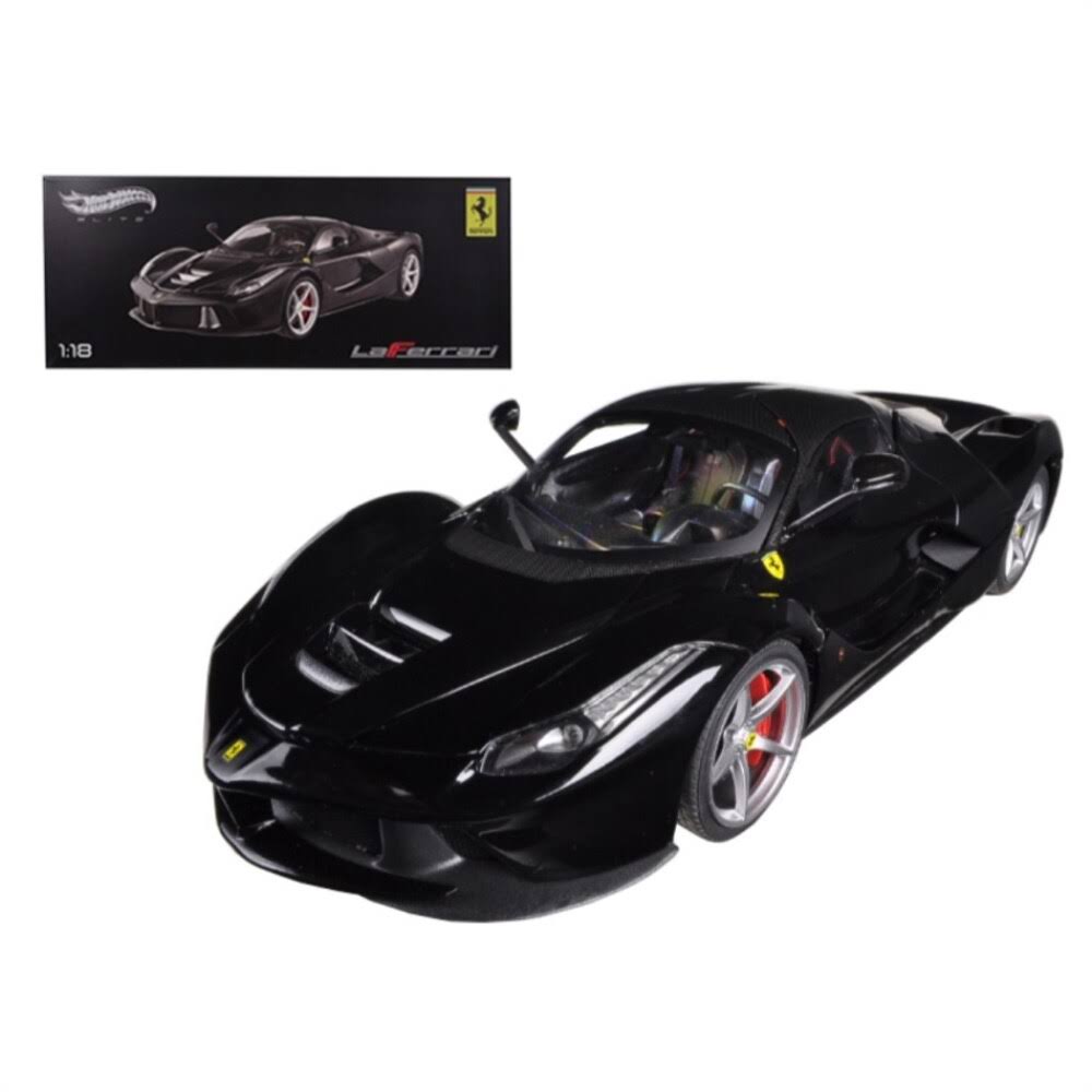 Ferrari LaFerrari F70 Hybrid Elite Edition Black 1/18 Diecast Car Model by Hotwheels