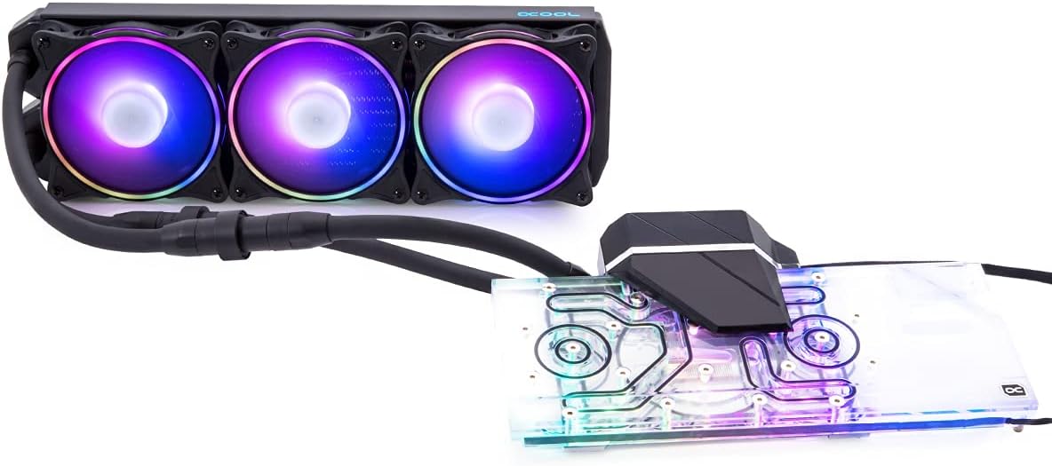 Alphacool Eiswolf 2 AIO GPU Cooler & Backplate for Reference RX 6800/6800XT/6900, 360mm Radiator, D-RGB