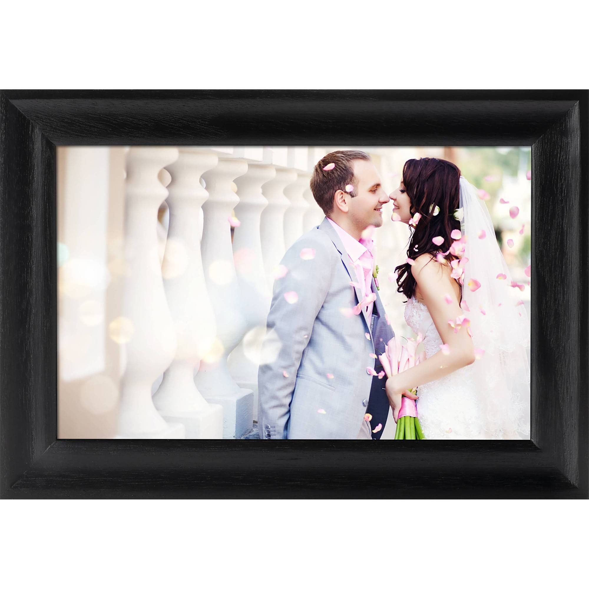 10x22 Wi-Fi Digital Wood Frame Black - Polaroid