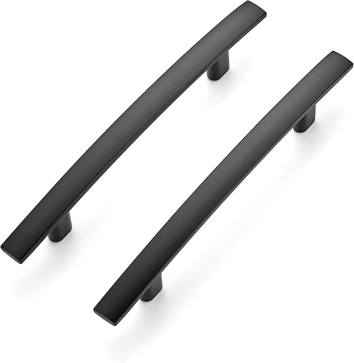 Ravinte 30 Pack | 6'' Curved Cabinet Pulls Matte Black Kitchen Drawer Pulls Arch Cabinet Handles 6”Length, 3.75” Hole Center Pack of 2
