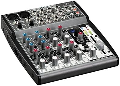 BEHRINGER, 1002FX Premium 10-Input 2-Bus Mixer with XENYX Mic Preamps, British EQ and Multi-FX Processor, Black