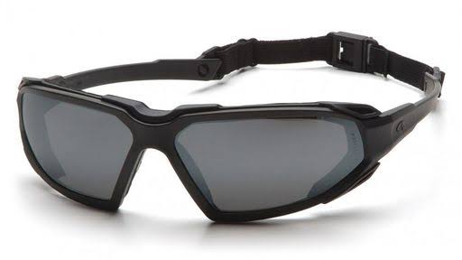 Pyramex Highlander Safety Glasses with Black Frame Gray Antifog Lens