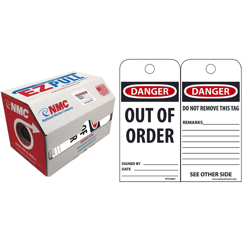 NMC RPT25BST250 EZ Pull Tags by The Roll