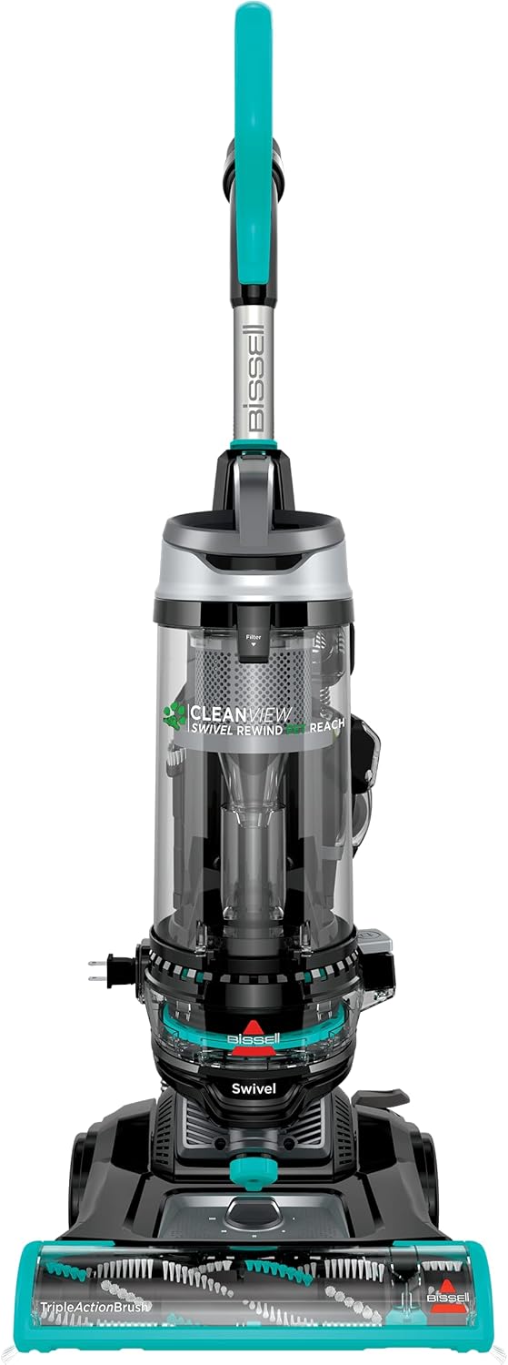 BISSELL CleanView Swivel Rewind Pet Reach Vacuum Cleaner, Black