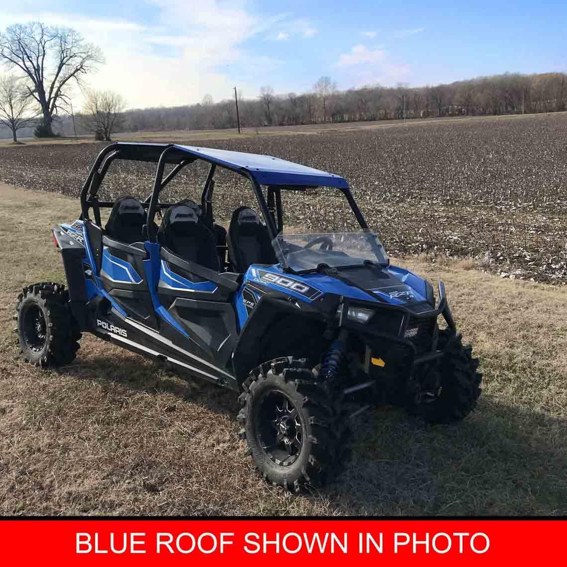 Titan Ramps Aluminum Roof Fits Polaris RZR 4-Door 22 lb. Black Powder Coated