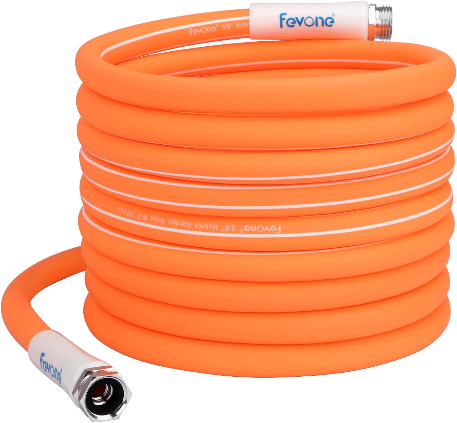 Fevone Water Hose 100ft Garden hose Heavy Duty Hose No Kink Garden Hose 100 ft Flexible Water Hose Lightweight Hose 5/8 Hybrid Hose Drinking Water Safe Pack of 2