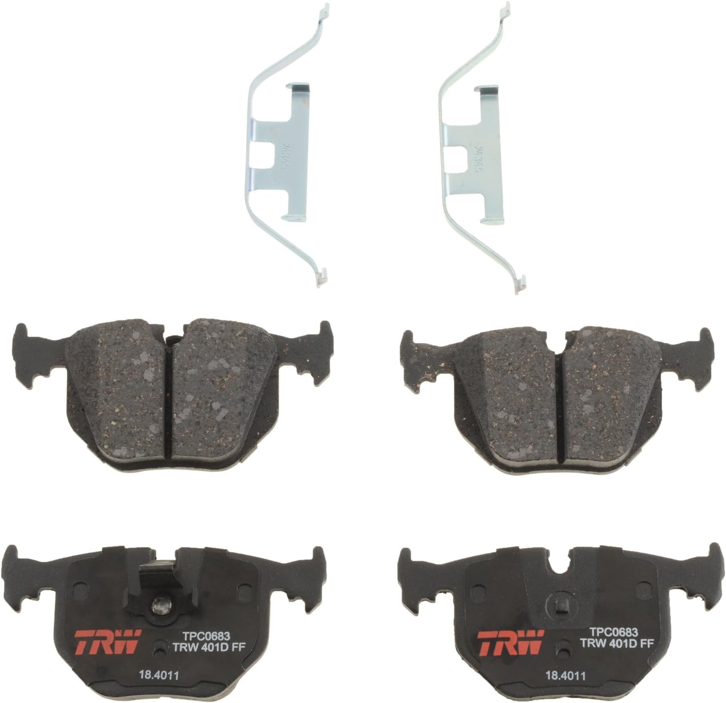 TRW Automotive TPC0683 Disc Brake Pad Set for BMW X5: 2000-2006 and other applications Rear, Black