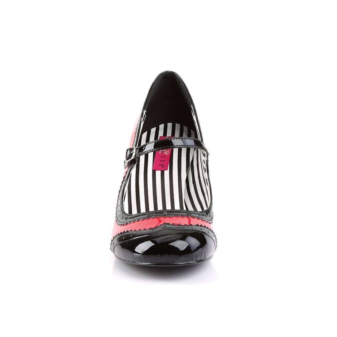 Pleaser Pink Label JENNA-06, 3x22 Mary Jane Pump - Black 11