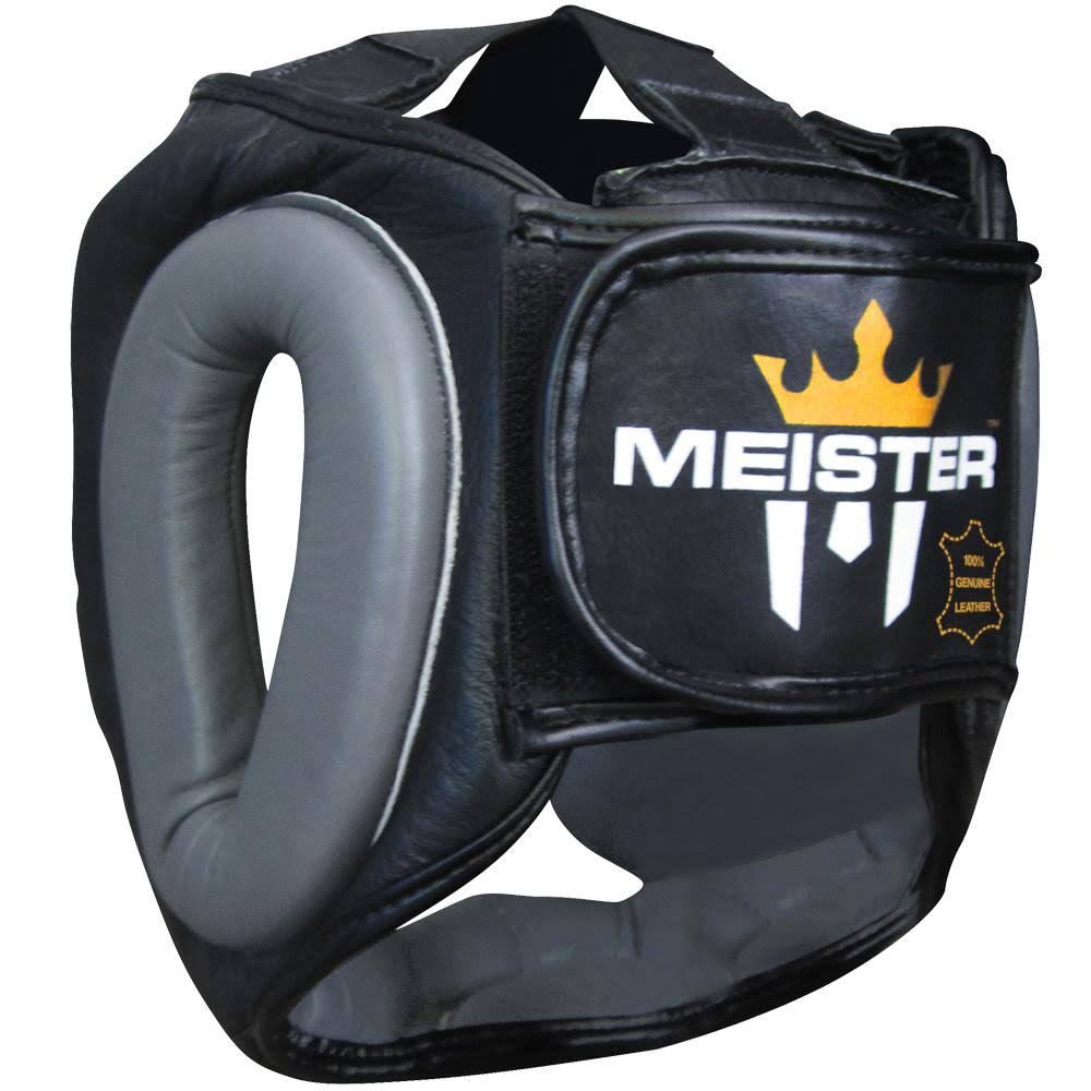Meister Gel Full-Face Training Head Guard for MMA, Boxing u0026 Muay Thai - Black/Charcoal - Large/X-Large