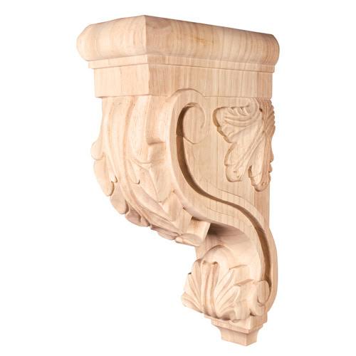 Hardware Resources - CORE-OK - Acanthus Wood Bar Bracket Corbel - Oak