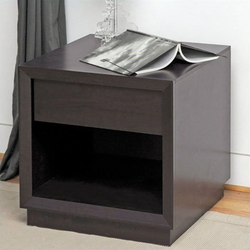 Baxton Studio Girvin Brown Modern Accent Table and Nightstand