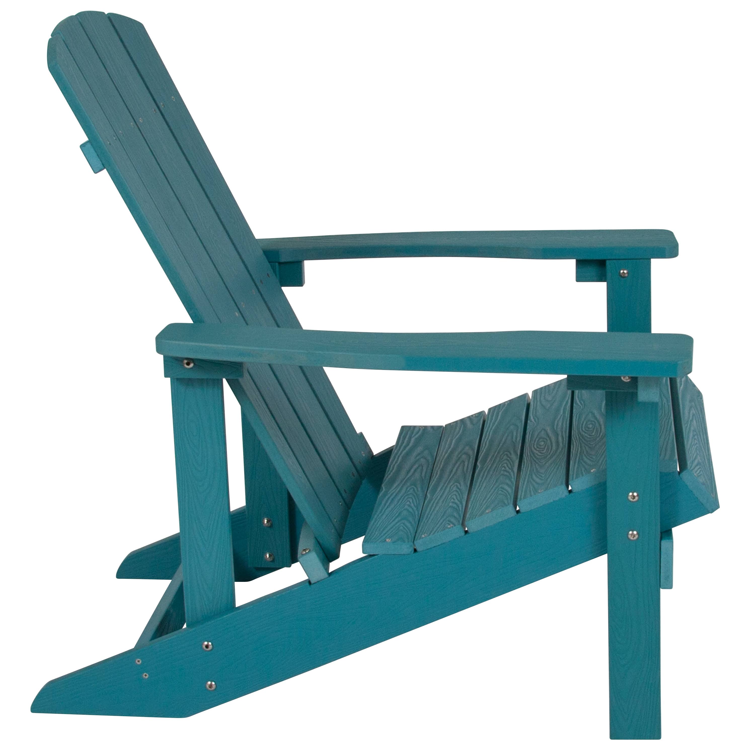 35x22 Turquoise Blue Cottage Outdoor Furniture Patio Adirondack Lounger Chair