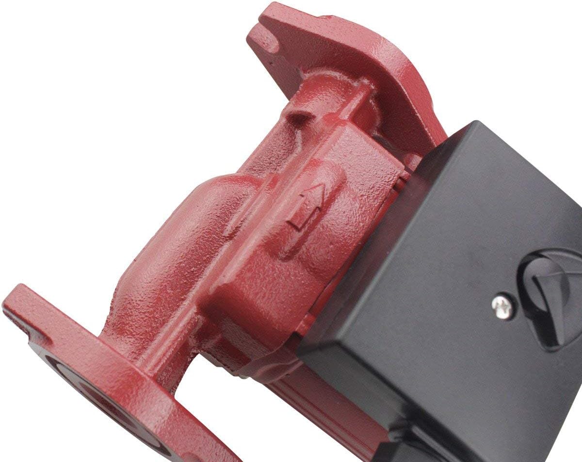 BACOENG 115V Flanged 3-Speed Recirculating Pump, Hot Water Circulation Pump for Water Heater System