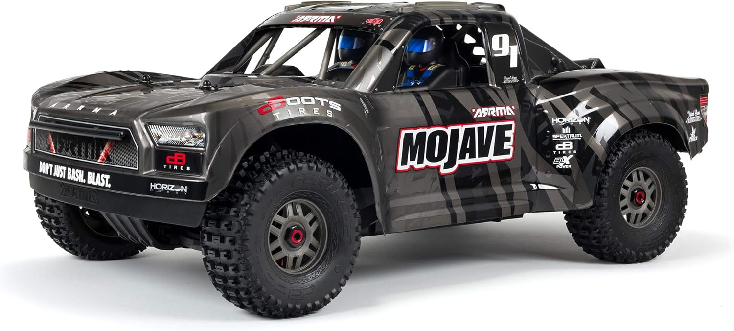 TEAM LOSI RACING ARRMA RC Truck 1/7 Mojave 4X4 Extreme Bash Roller, ARA7204 , Black