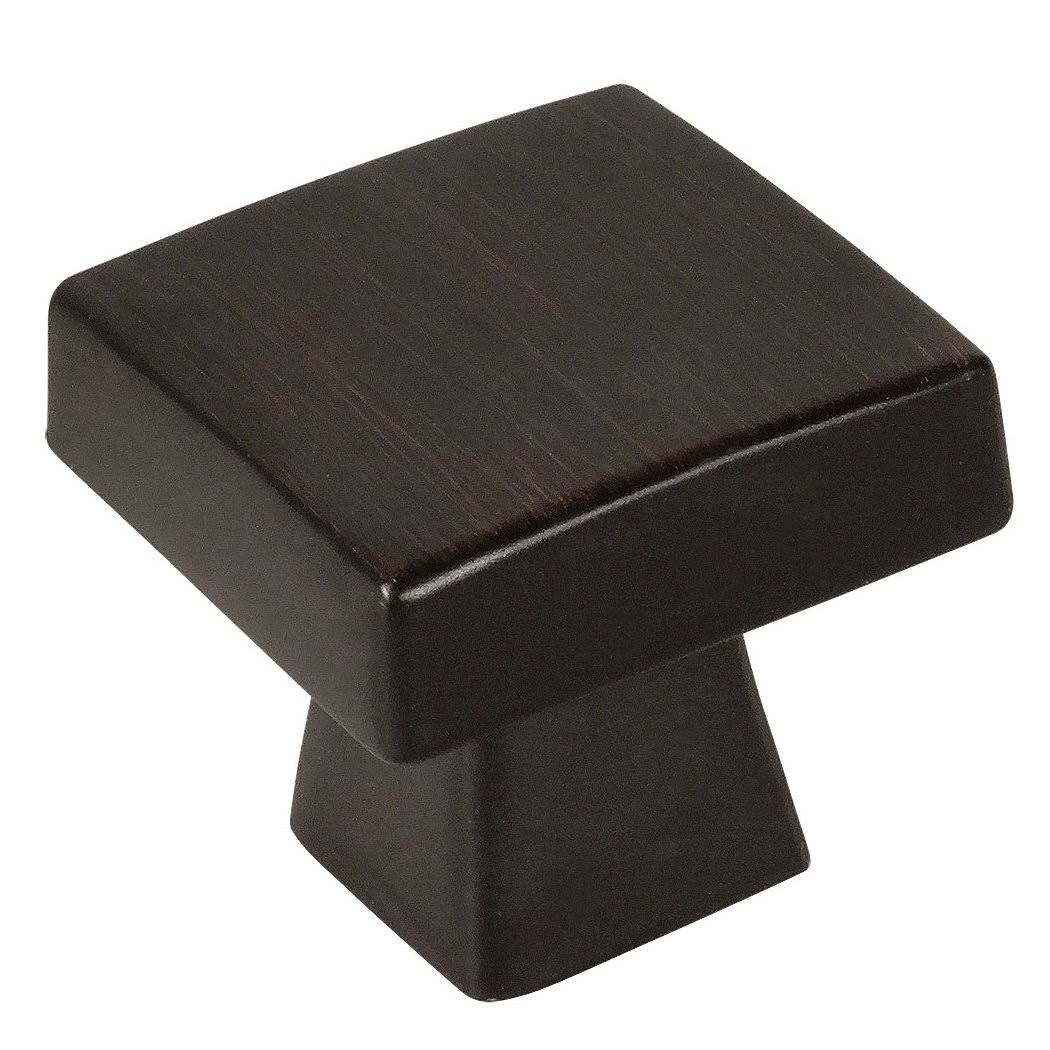 Cosmas 5233ORB Oil Rubbed Bronze Contemporary Square Cabinet Knob - 25 Pack