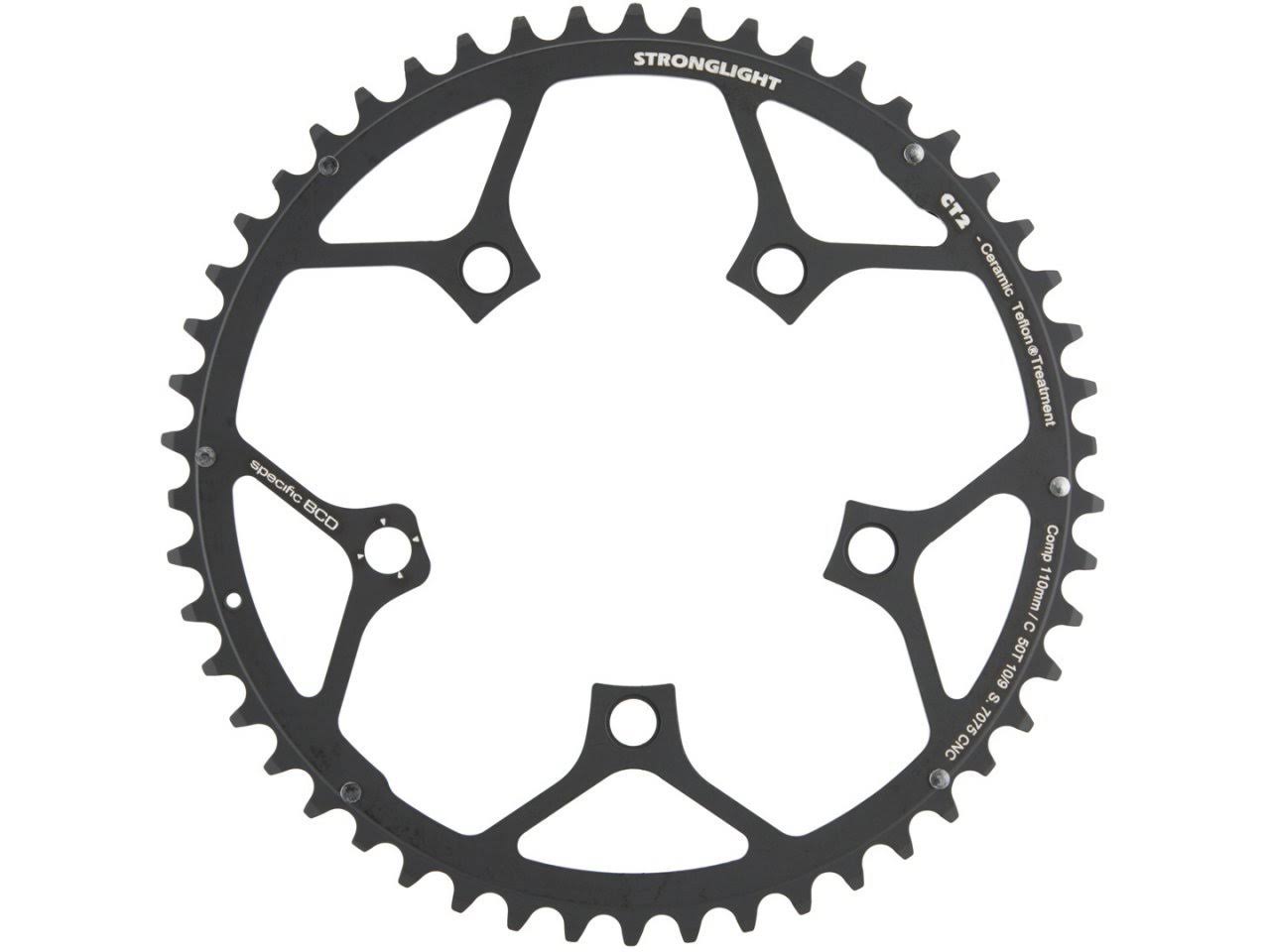 Stronglight Campagnolo 10-Speed Chainring CT2 Black 110mm 36T.