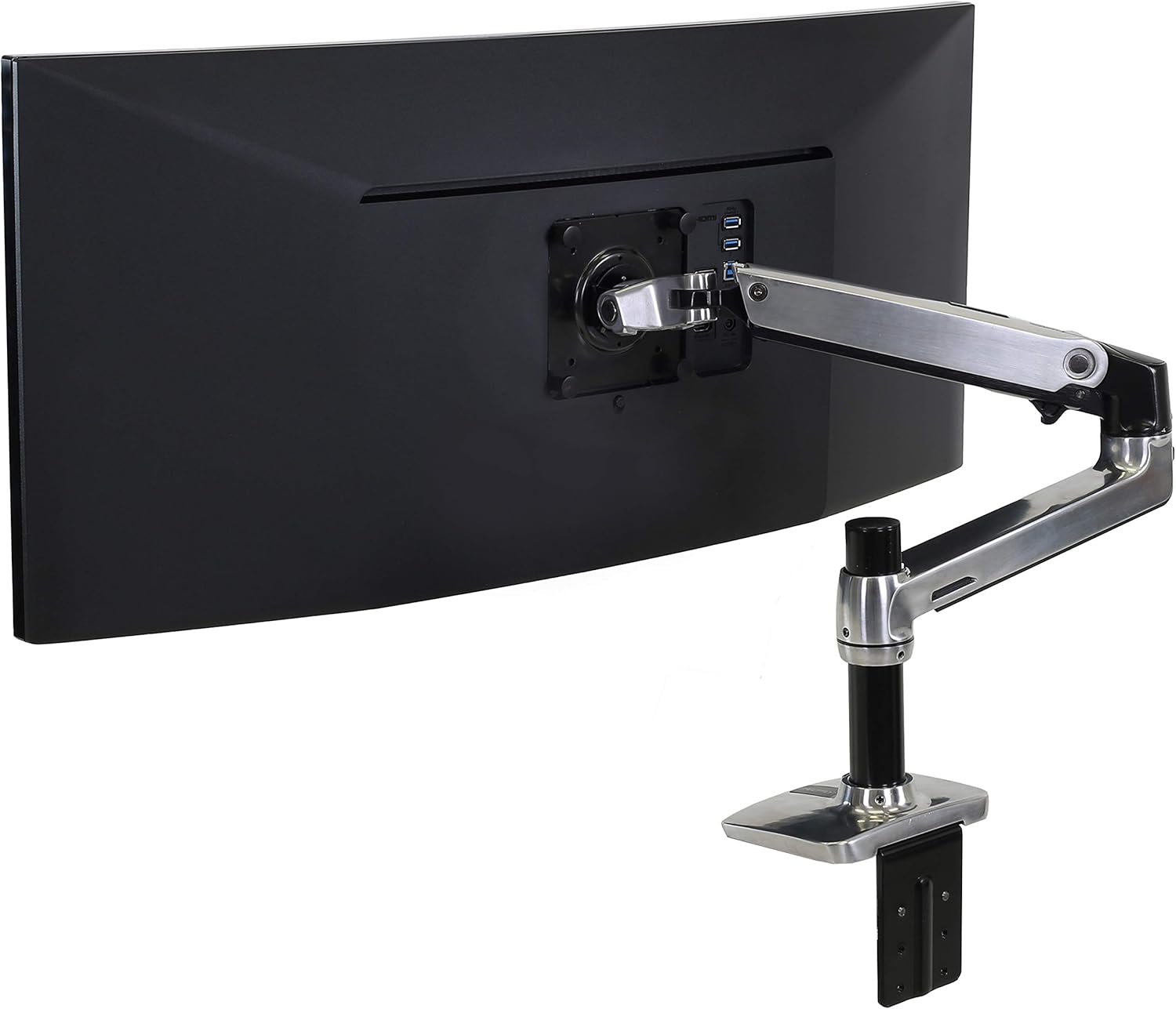 Ergotron – LX Single Monitor Arm, VESA Desk Mount – for Monitors Up to 34 Inches, 7 to 25 lbs – Matte Black
