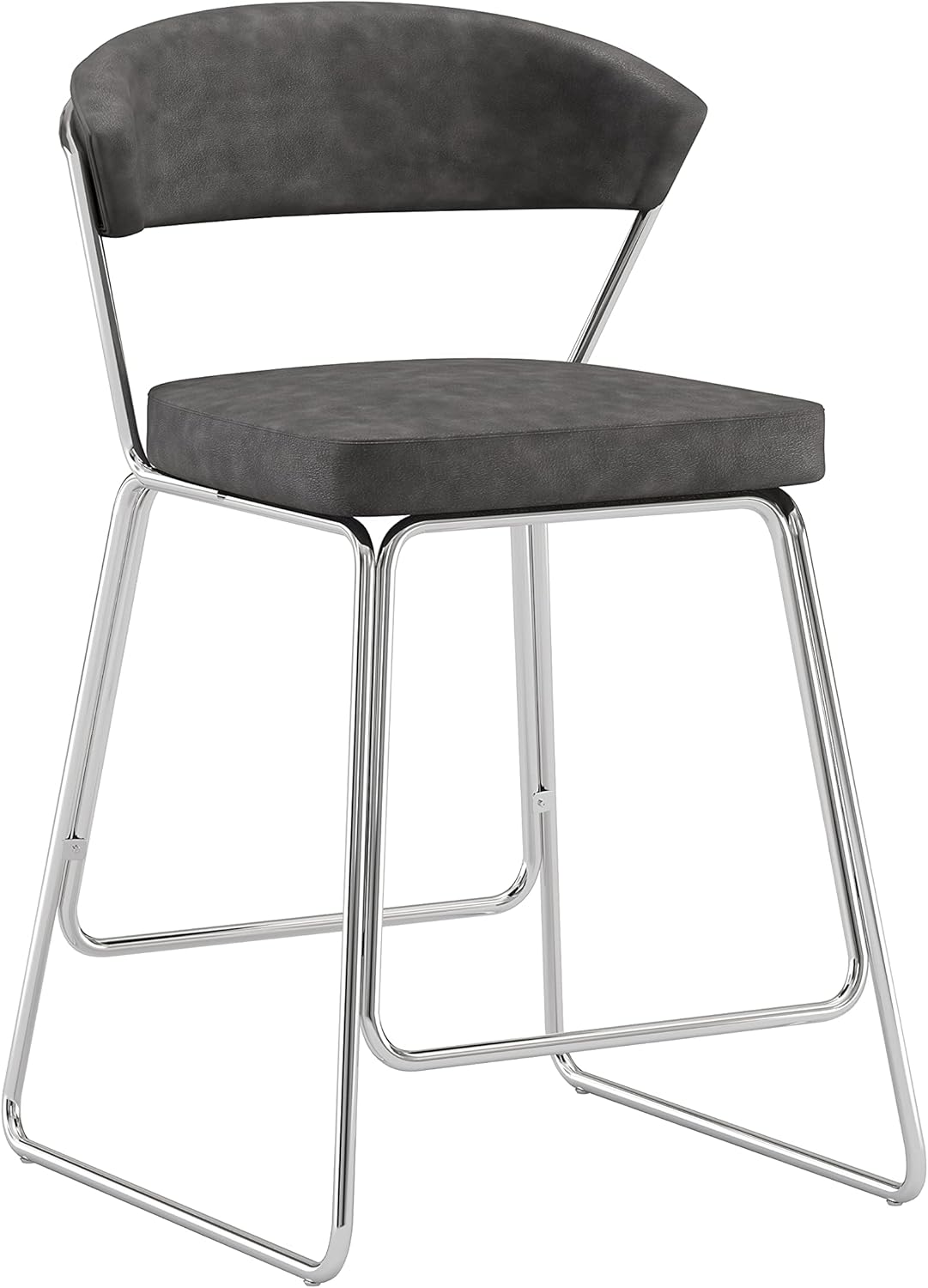 Hillsdale Hanley Metal Counter Height Stool, Black
