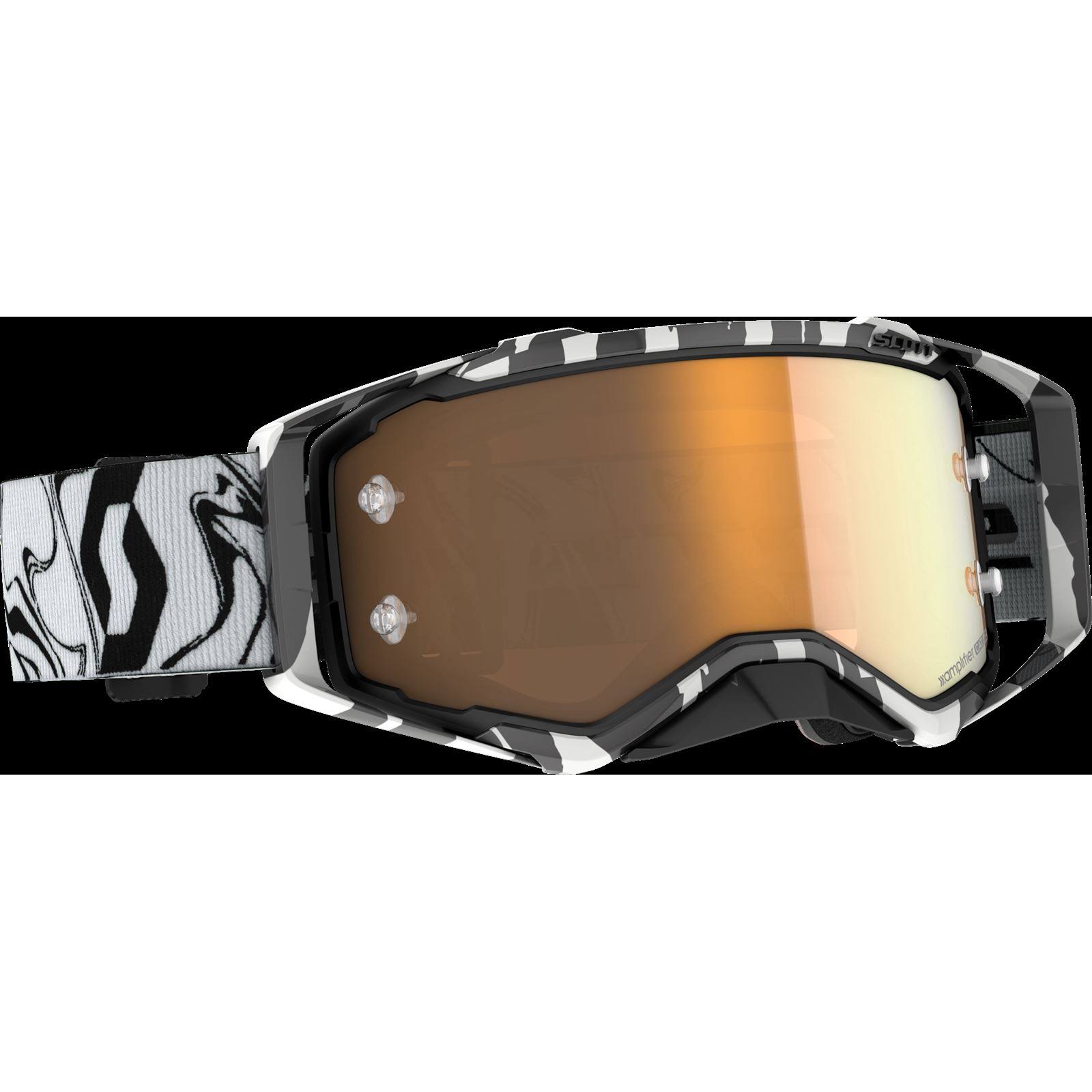 Scott Prospect Amplifier Goggle Marble Black-White Frame/Gold Chrome