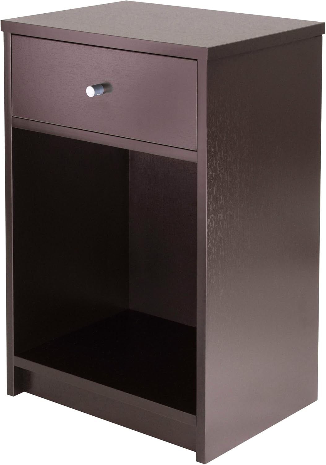 Winsome Squamish Night Stand, Black Pack of 2