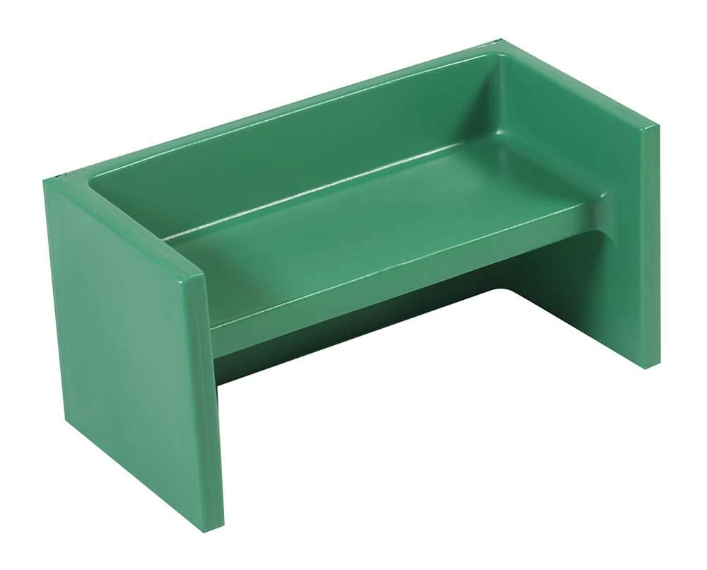Children's Factory Adapta-Bench, CF910-031, Green, Kids Flexible Seating, Classroom, Preschool and Daycare Furniture, Indoor or Outdoor Toddler Chairs