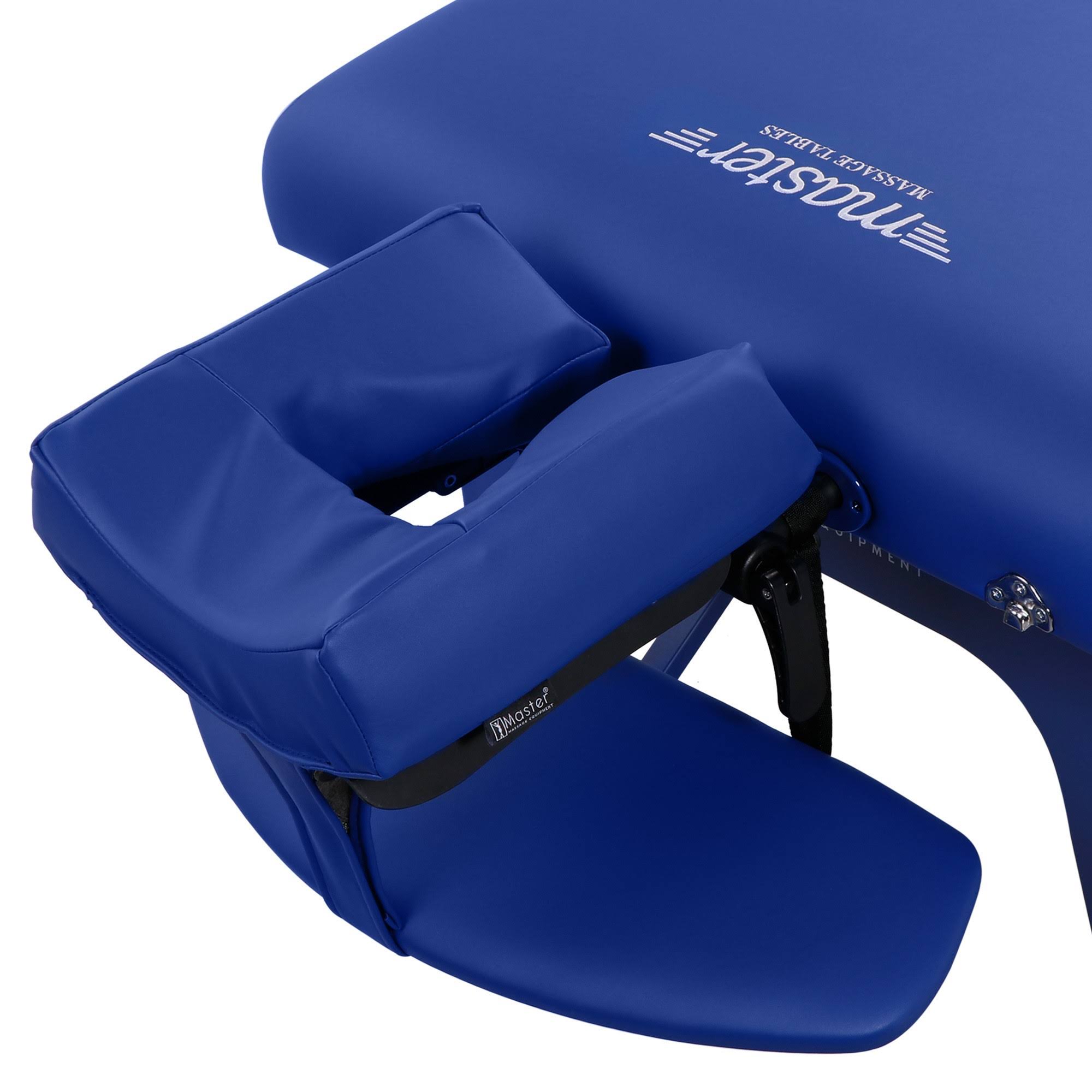 Master Massage 31x22 Montclair Pro Portable Massage Table Package, Imperial Blue