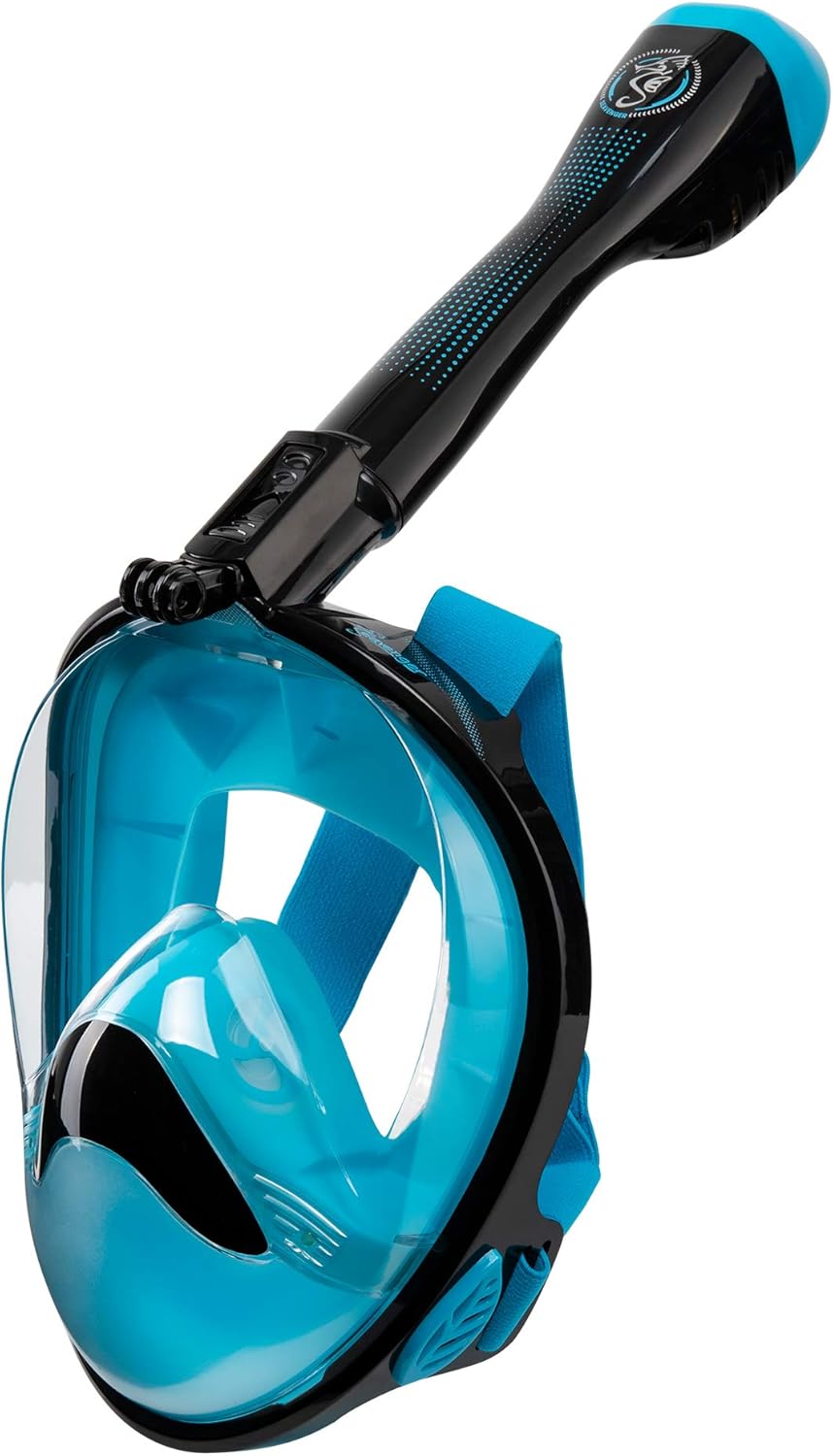 Seavenger Nautilus Full Face Snorkel Mask with New Breathing System Pack of 2