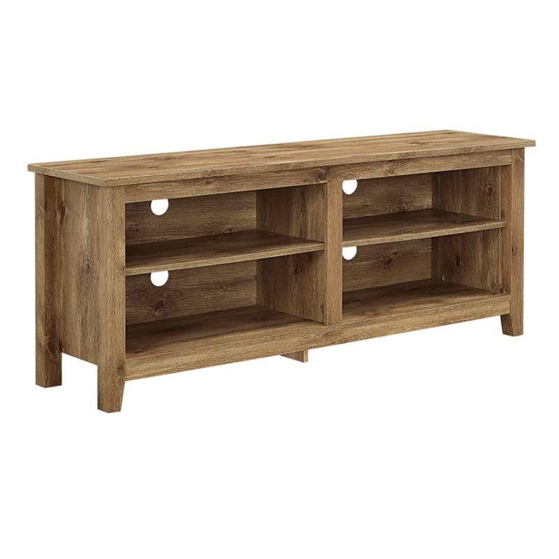 Delacora WE-BD58CSP 58x22 Wide Wood TV Stand Barnwood