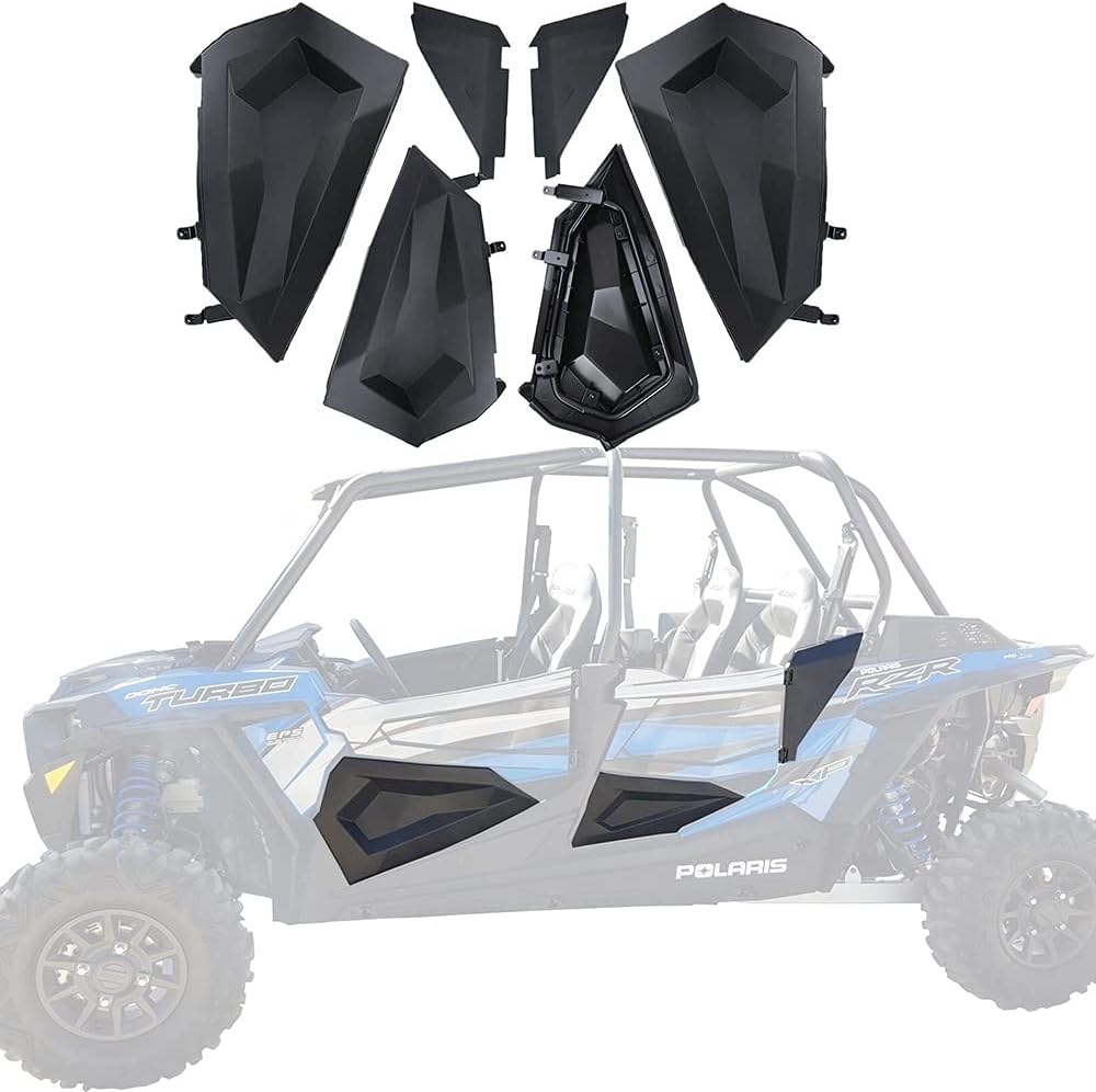 TWDRET Lower Door Plastic Panels Compatible with 4 Doors 2014-2021 Polaris RZR XP 1000-4 Lower Doors Panels with Metal Tube Frame Replace # 2879942