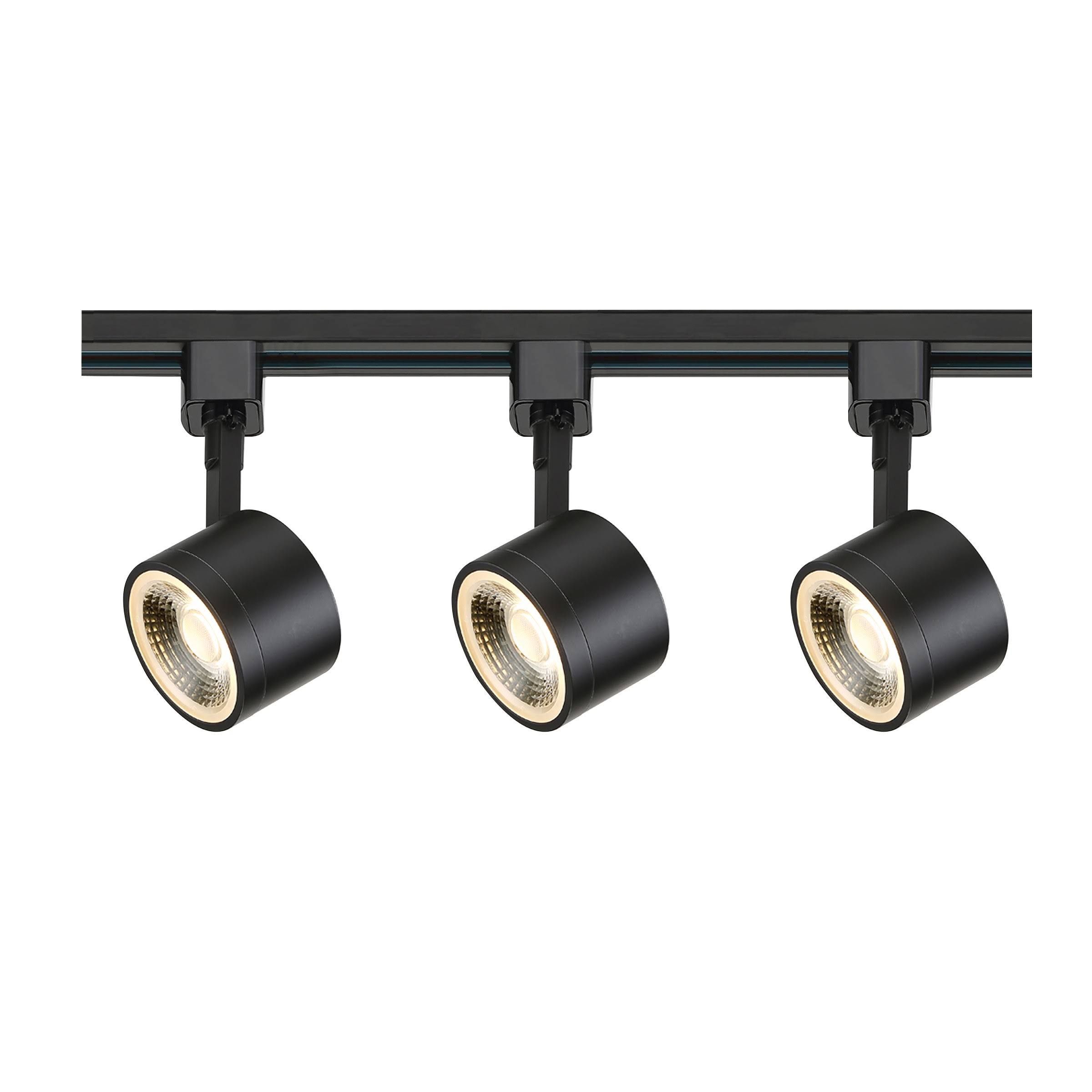 Track Kit 12W LED Round, Black, Nuvo Lighting TK404