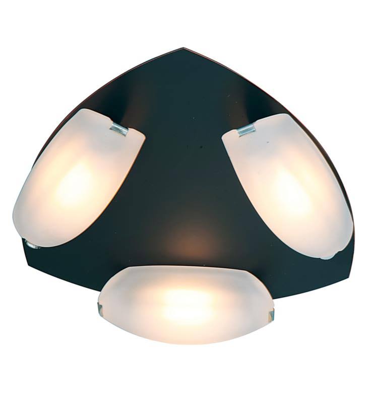 Access Lighting 63953LEDD-MC/FST Nido 3-Light Flush Mount in Matte Chrome