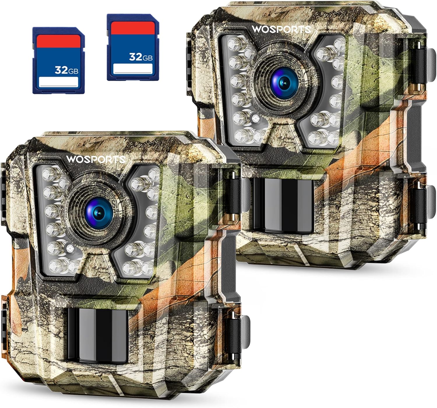 2 Pack Mini Trail Camera 1080P HD Wildlife Scouting Hunting Game Camera with IR Night Vision Waterproof Video Cam G100 (2 Pack) Pack of 2